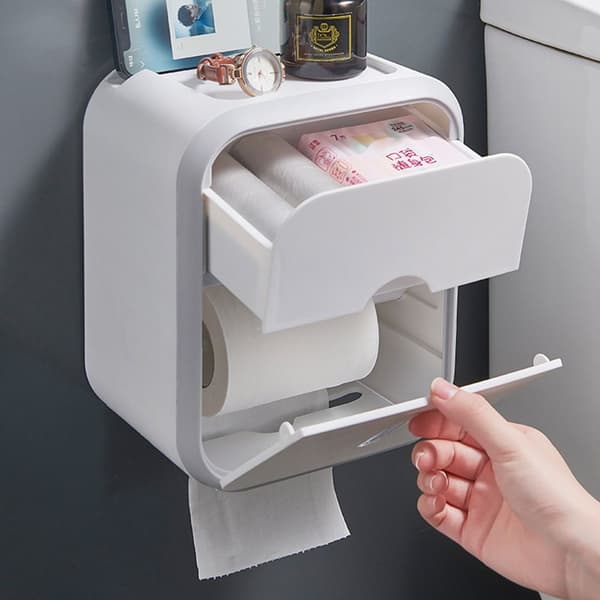 Toalettpapirholder Tissue Box GRÅ Grey