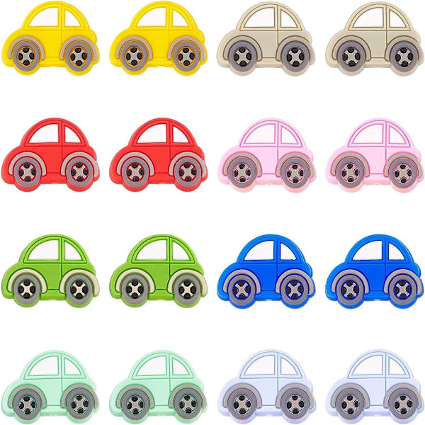 Auton silikonihelmet Spacer Beads sarjakuvahelmet