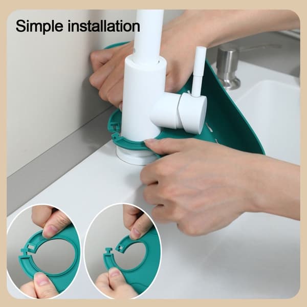 Kran Matte Vask Splash Guard HVIT white