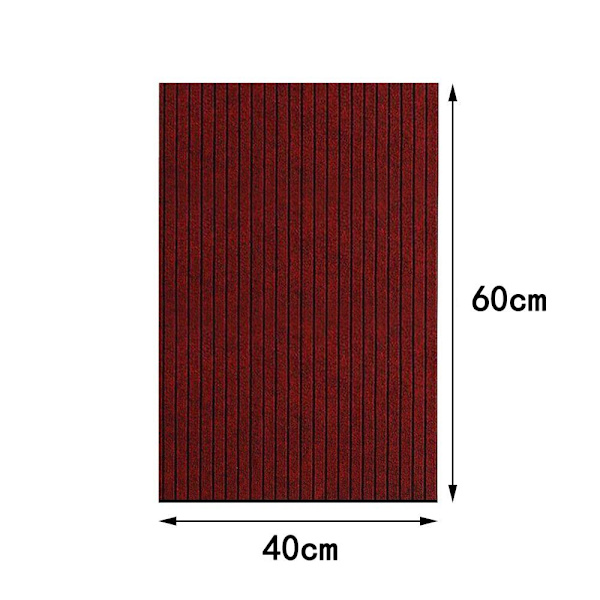 Ovimatot Käytävän juoksumatto PUNAINEN 50X80CM Red 50x80cm
