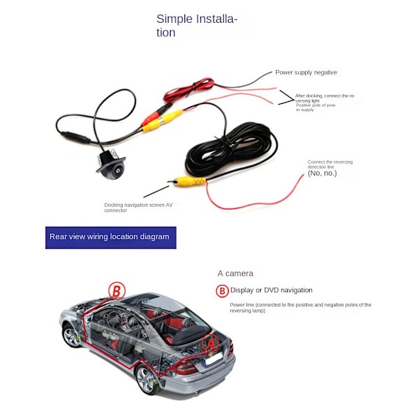 Auton peruutuskamera Auto Parking Camera SINGLE CAMERA SINGLE Single camera