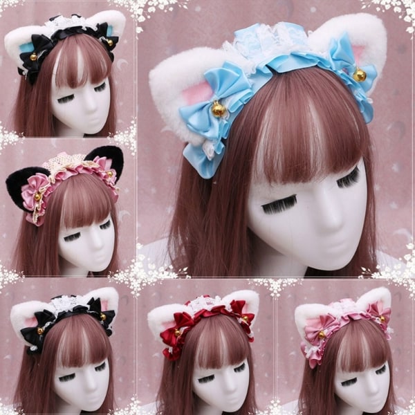 Cat Ear Pannebånd Cosplay Hodeplagg FARGE 4 FARGE 4 Color 4