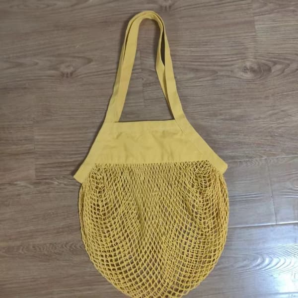 Mesh Bag Net Turtle Poser HVIT White