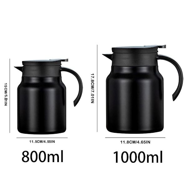 Kaffekande Kedel SORT 1000ML Black 1000ml