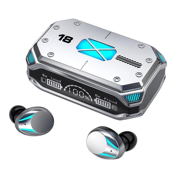 Bluetooth kuulokkeet Langattomat Bluetooth 5.2 SILVER Silver