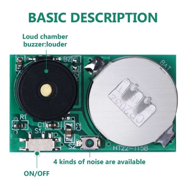 Prank Noise Maker Ärsyttävä Noise Maker PCB piippaus kepponen