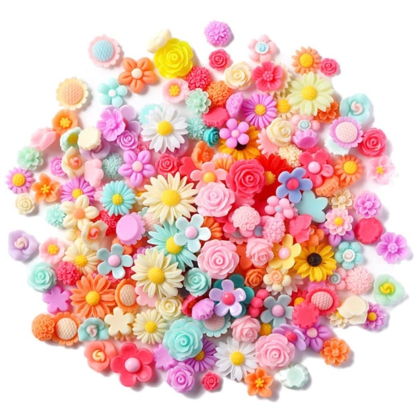 Blomsterperler Resin Charms Utsmykning