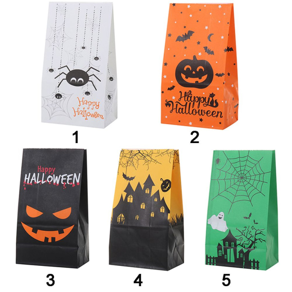 10 stk/pakke Papir Godteripakning Halloween gavepose