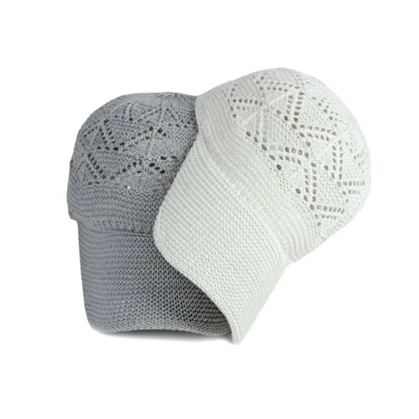 Cap Stickning Kepsar GRÅ grey