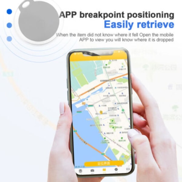 GPS Tracker Anti-Lost Device WHITE white