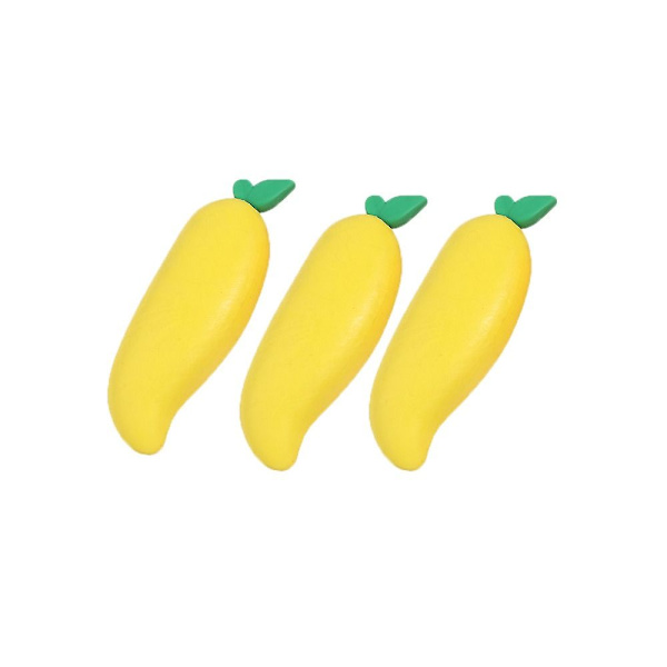 3 stk Frugt Viskelæder tegneserie MANGO MANGO mango