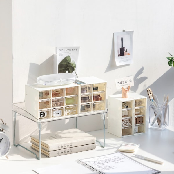 Oppbevaringsboks Desktop Organizer 9 GRIDS ROSE RED 9 GRIDS ROSE RED 9 grids rose red