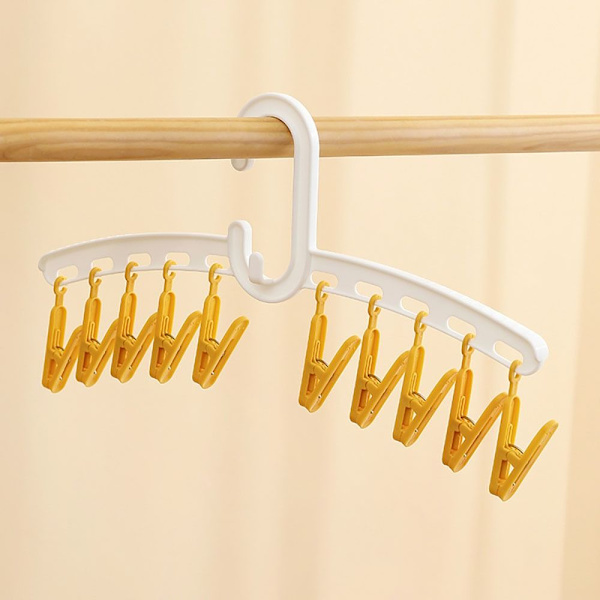 Multi Head Sock Rack Torkställ GUL Yellow