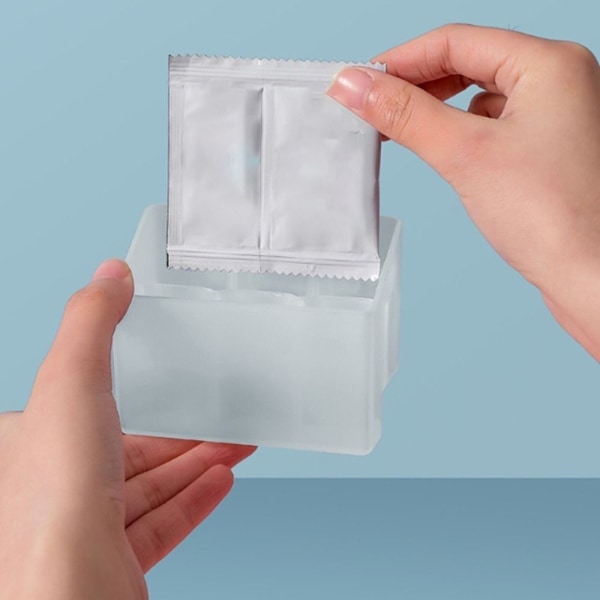 Väggmonterad kylarrangör Flyttbar kryddflaskställ Square 1-pack