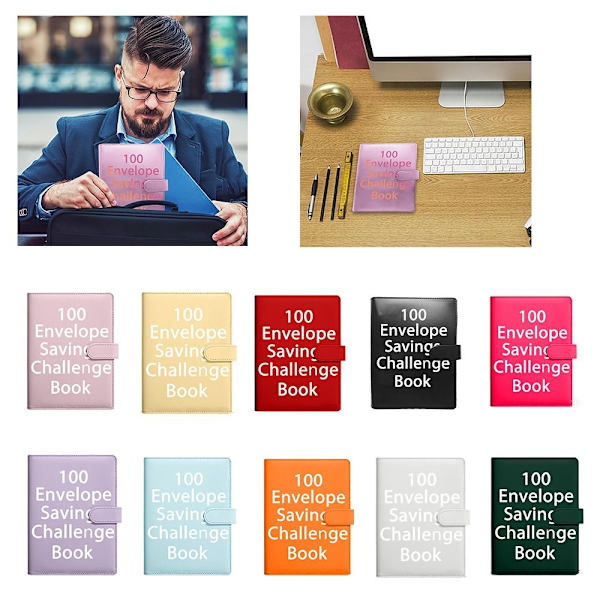 100 Kuvert Utmaning Pärm Kuvert Besparingsutmaningar red