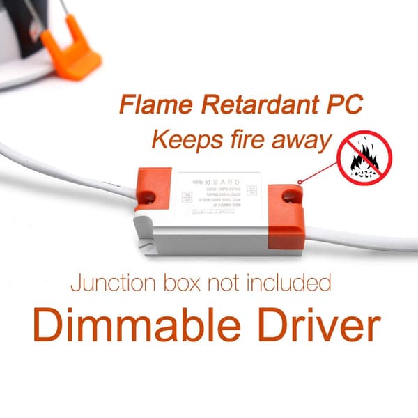 4stk Retrofit Downlight Dimbar LED Innfelt Belysning Led