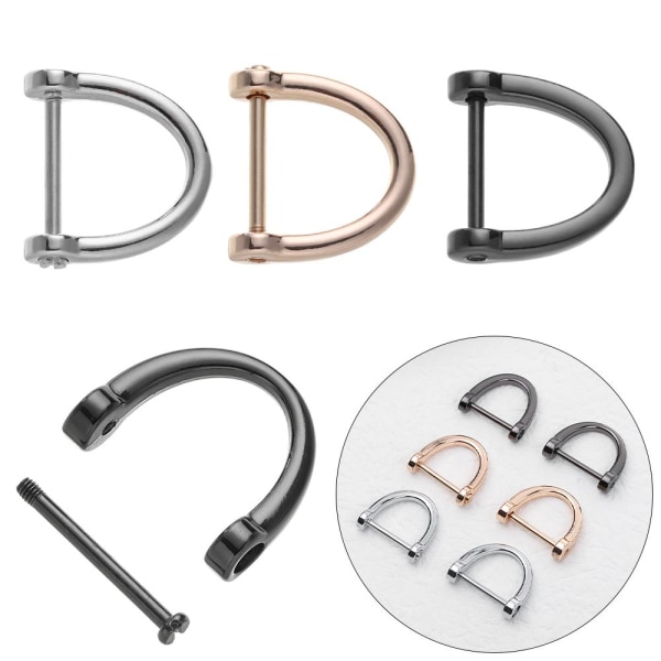 D Ringspännslås SVART 19MM Black 19mm
