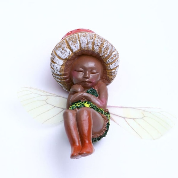 Mushroom Alf Ornament Resin Ornament Sleeping Fairy