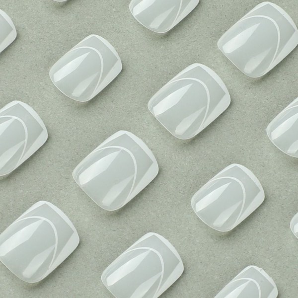 24stk False Nails Short Square JP2485 JP2485