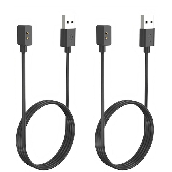 2 STK 60/100 cm hurtiglader USB-kabeldokking 2 STK 100 cm SVART 2pcs 100cm black