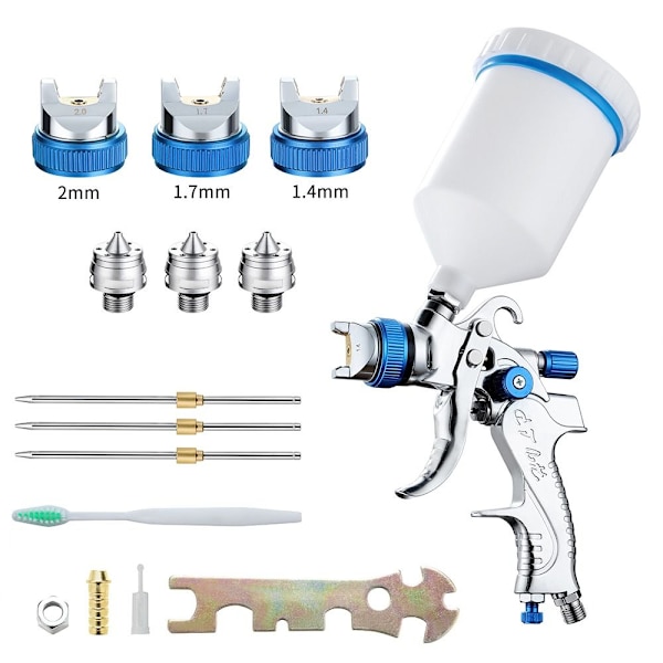 Spray Paint Gun maaliruiskusarja SININEN Blue