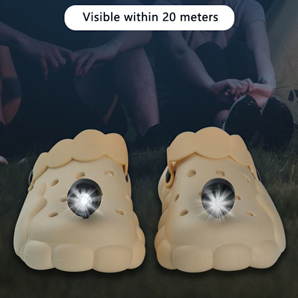 1PC Forlygter til Croc Shoes Charms C C