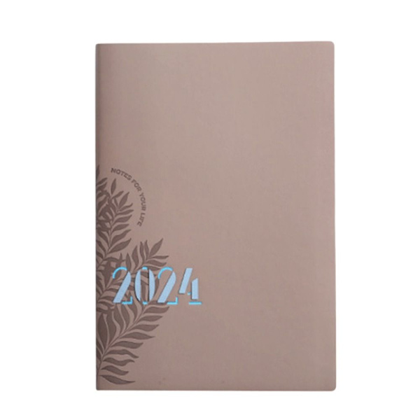 2024 Engelsk Agenda Bog Kalenderbog KHAKI khaki