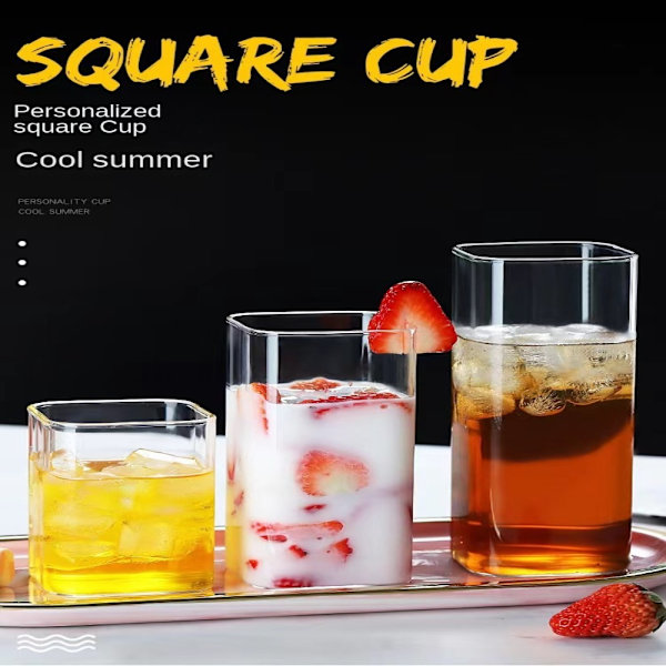 Glaskopp Kaffe Tekopp 250ML 250ml