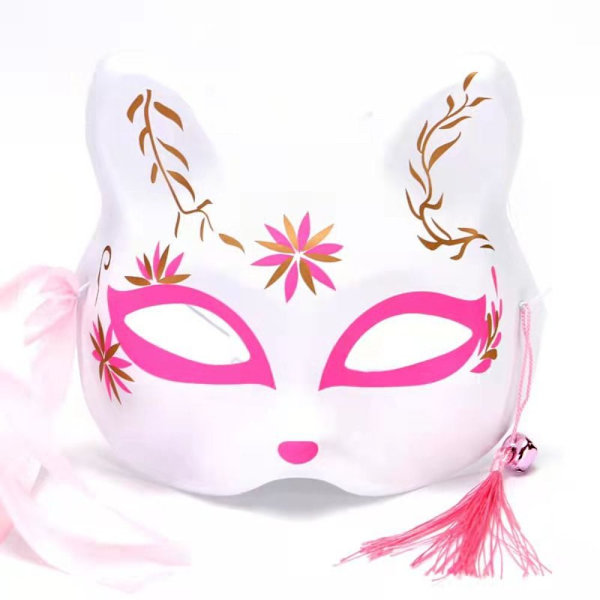2 stk Anime Foxes Mask Half Face Masks 2 2 2