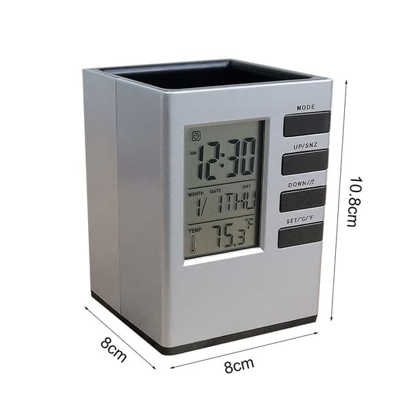 Kynäpidike Kynä Pot Desk Herätyskello