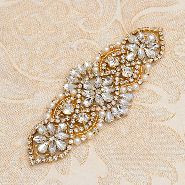 Crystal Decor tekojalokivi applikaatio GOLD gold