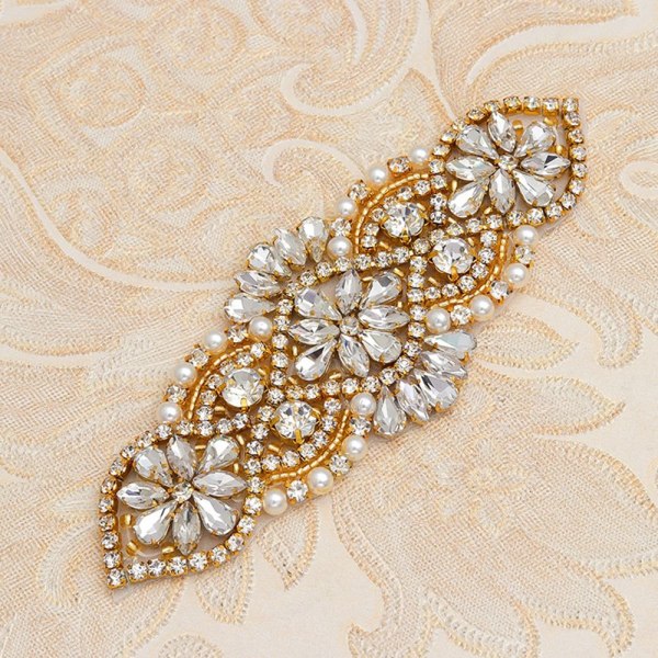 Krystalldekor Rhinestone Applique ROSEGULL rose gold