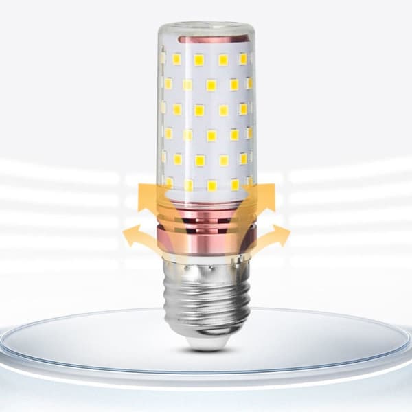 2stk LED No Flicker E27 16WCOLD WHITE KOLD HVID E27 16Wcold white