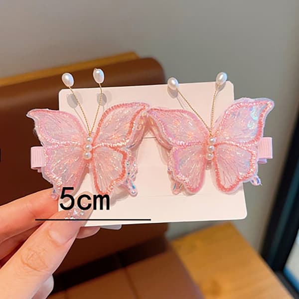 4/6 kpl Butterfly-hiusneulaklipsit A ​​A A