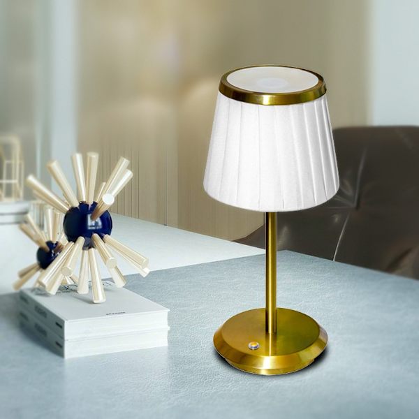 Atmosfärsbelysning Sängbordslampa i tyg