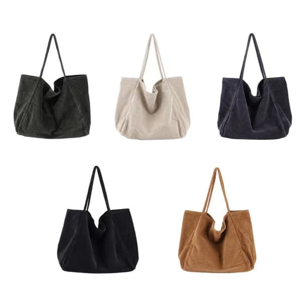 Shopper Bag Canvas Bag VAALEANHARMAA Light Grey