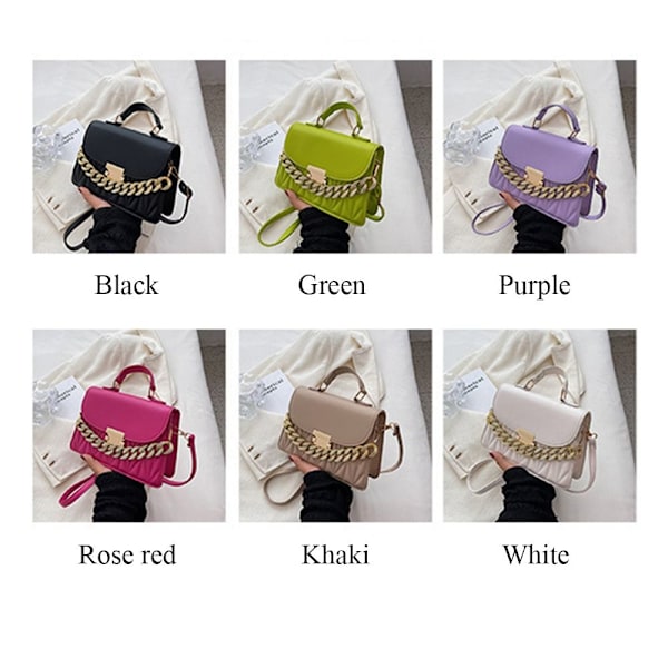 Axelväska Kedja Crossbody-väskor LILA purple