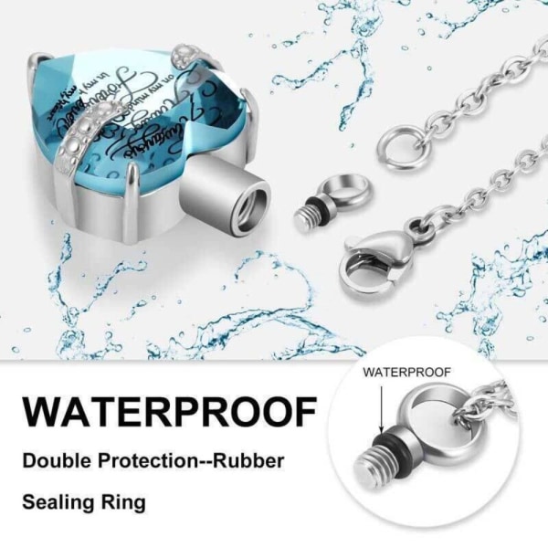 Kremering Smycken Urn Halsband Minnesak Halsband Hänge 05 05 05