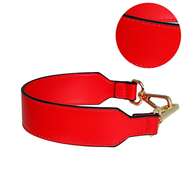 Læder håndtaske strop Firkantet clutch taske håndtag RØD red