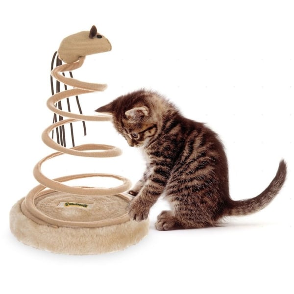 Kattelegetøj Fjederplade Spiral Driller Kattelegetøjskugle Ball