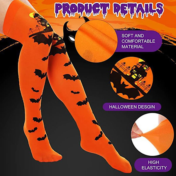 Halloween sokker Flagermusstrømper C C C