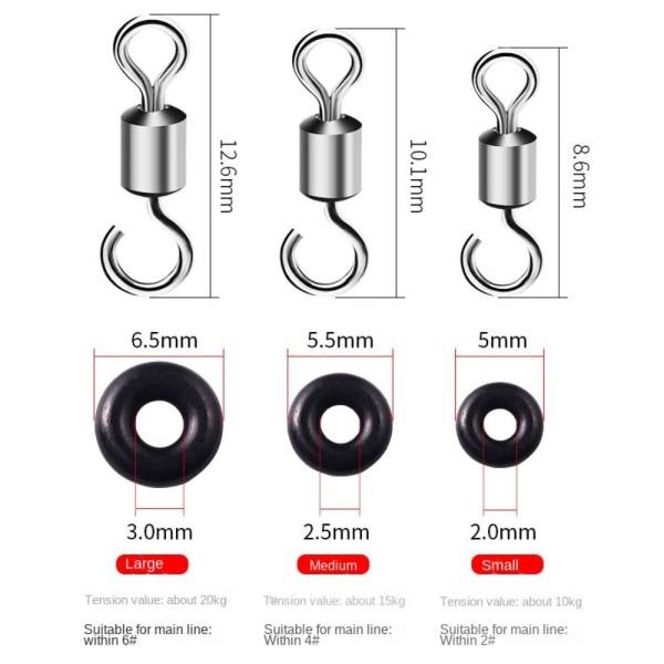 100/400 stk O-ringe tætningspakning M-400STK SORT SORT M-400pcsBlack