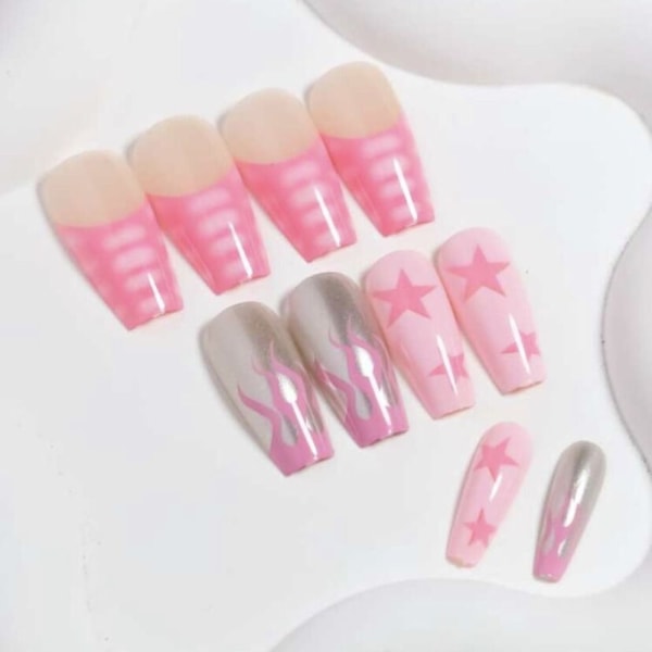 French Fake Nails Ballerina False Nail 3 3 3