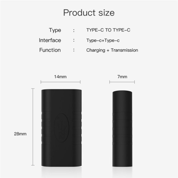 2 STK USB 3.1 Type C Adapter USB-C Konverter 2 STK 2 STK 2PCS