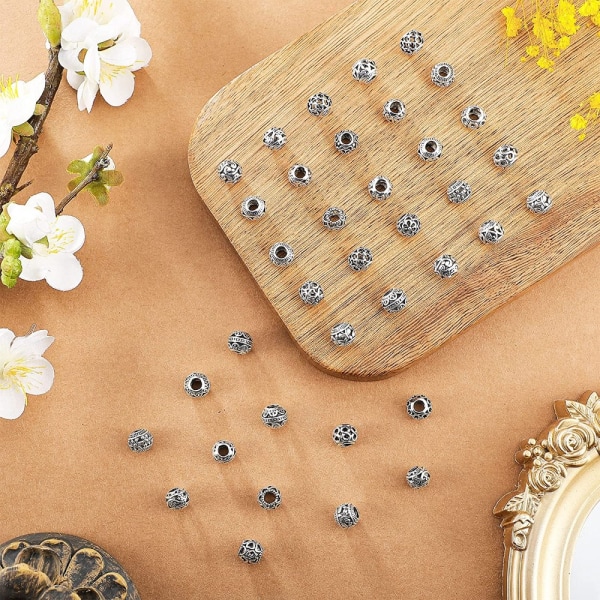Spacer Beads Hule Løse Perler Store Hulperler
