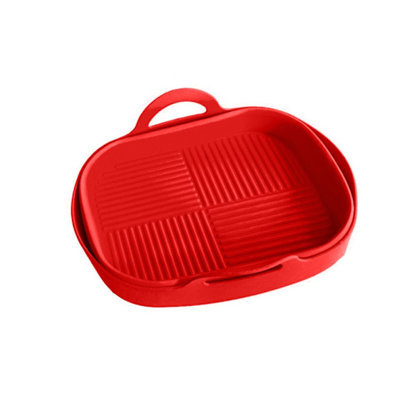 Hopfällbar silikongryta för NINJA Air Fryer RÖD red