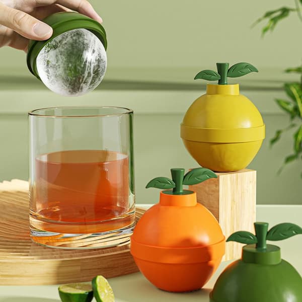 Stor Iskuglemaskine Isterningform ORANGE orange