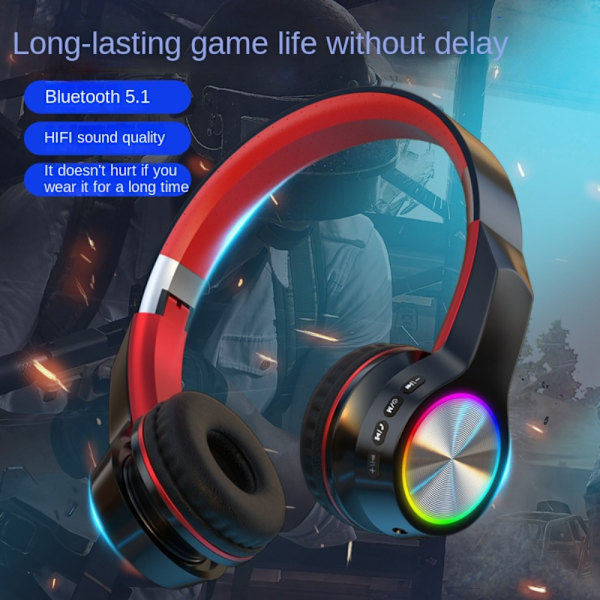 Bluetooth kuulokkeet Langattomat kuulokkeet PUNAINEN red