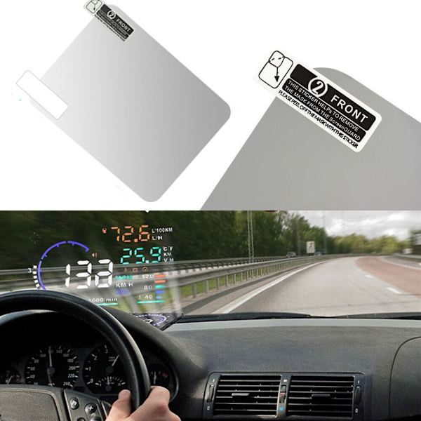HUD Display Reflekterande Film Fordons GPS Head-up Film 12X16CM 12X16cm