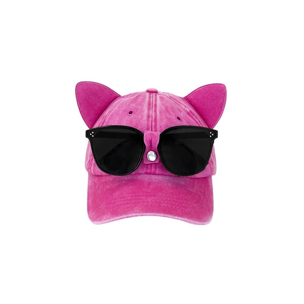 Korvat Pilot Baseball Caps Hip-hop Hattu ROSE RED Rose red